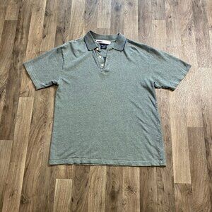 Knightsbridge Light Green Knit Polo Shirt Size Medium